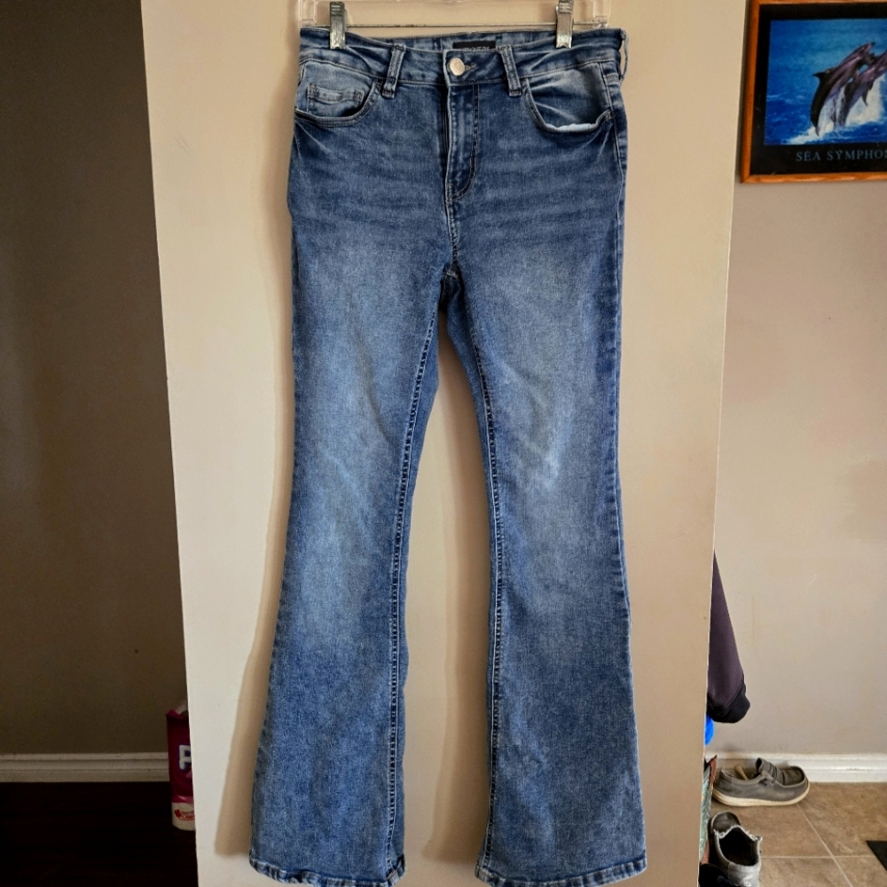 Warehouse Blue Flare Jeans